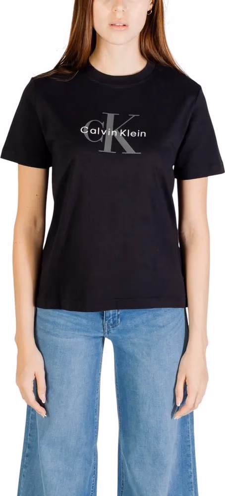 Calvin Klein Jeans Black Cotton T-Shirt