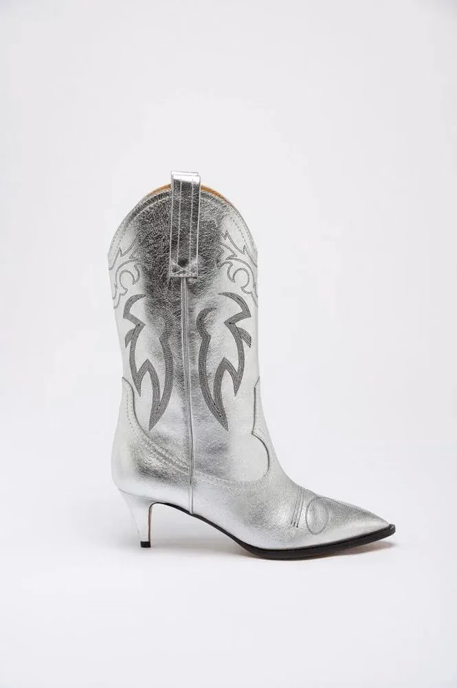Moschino Multicolor Viscose High Heel Boots