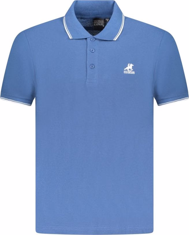 U.S. Grand Polo Blue Cotton Men Polo Shirt