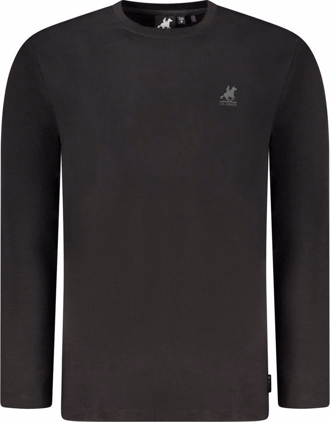 U.S. Grand Polo Black Cotton Men's T-Shirt