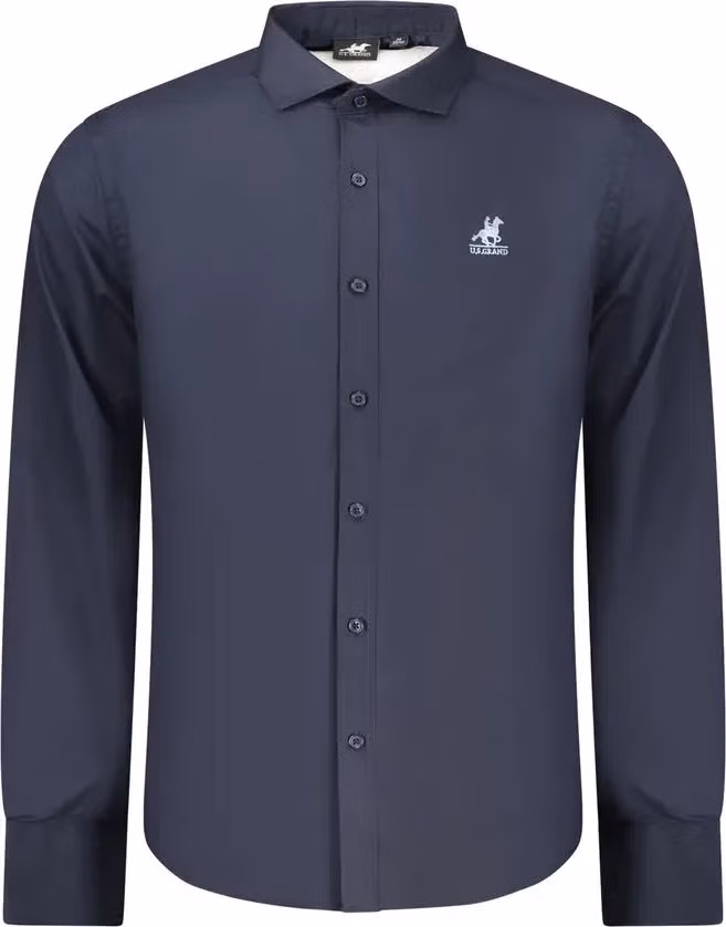 U.S. Grand Polo Blue Cotton Men Shirt
