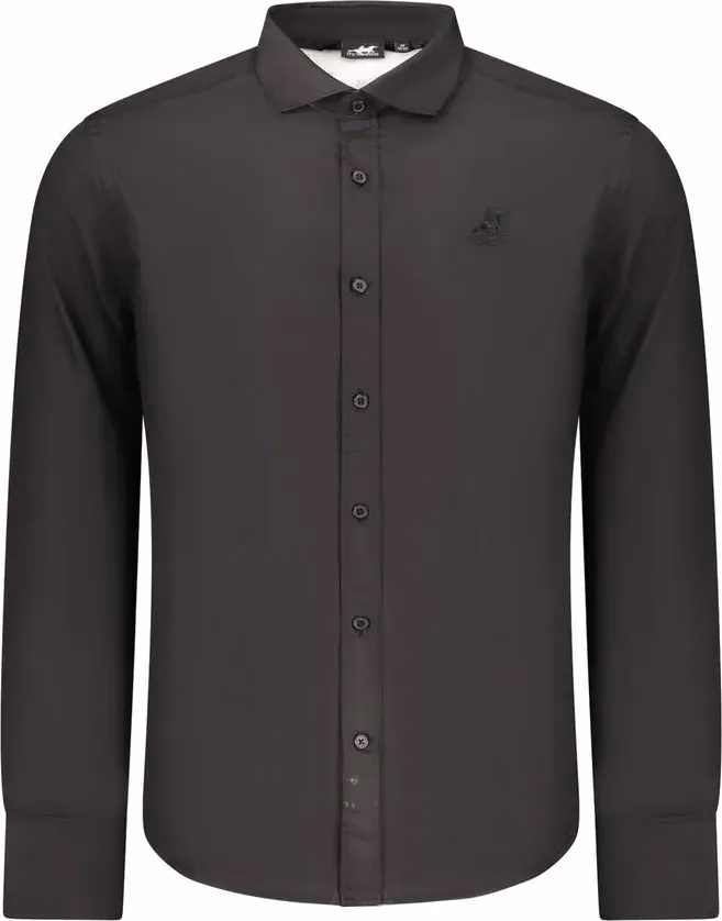 U.S. Grand Polo Black Cotton Mens Shirt