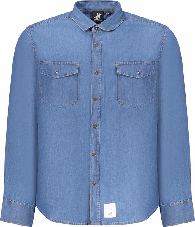 U.S. Grand Polo Blue Cotton Men Shirt