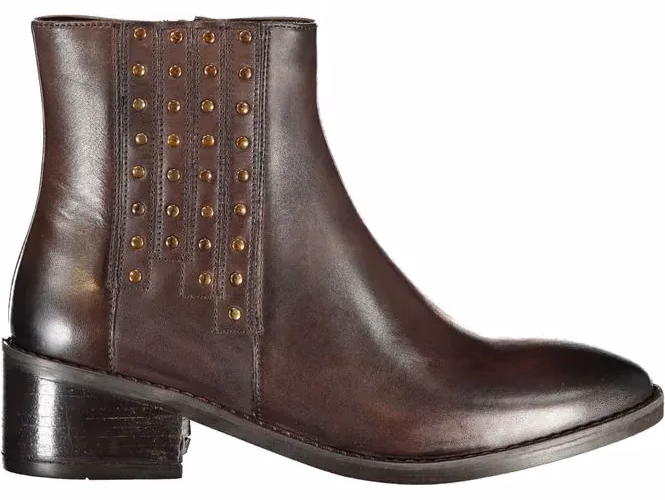 Cafenoir Marrone Leather Women Ankle Boot