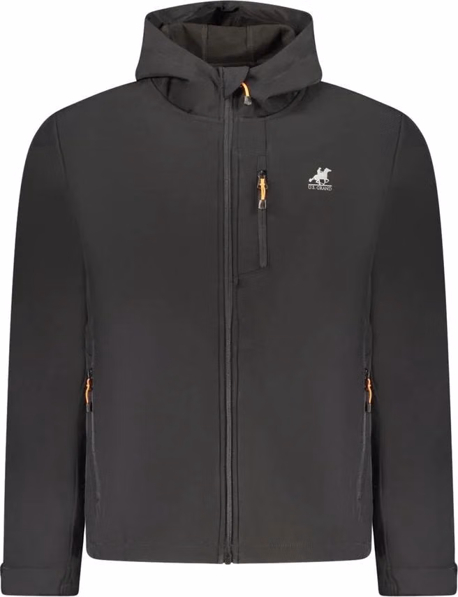U.S. Grand Polo Black Polyester Mens Jacket