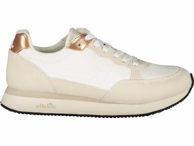 Ellesse White Polyurethane Women Sneaker