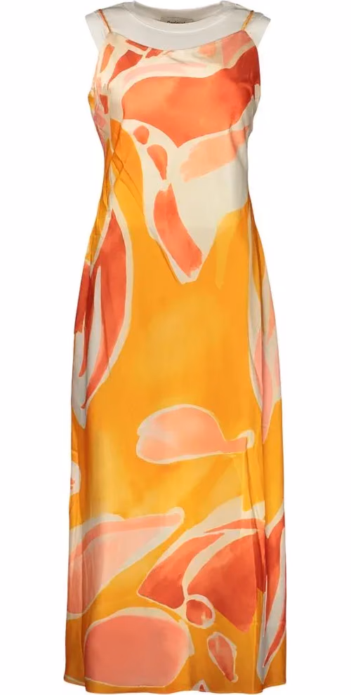 Desigual Arancione Polyester Woman Dress