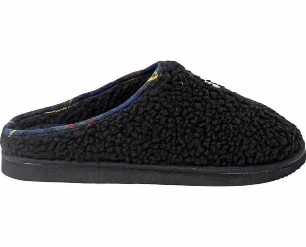 Ralph Lauren Black Cotton Slippers
