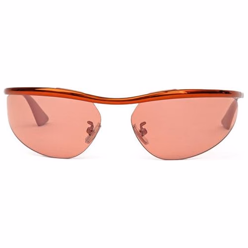 Bottega Veneta Orange Metal Sunglasses