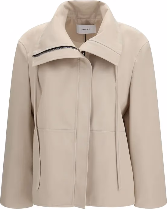 Lardini Beige Polyester Full-Length Jacket