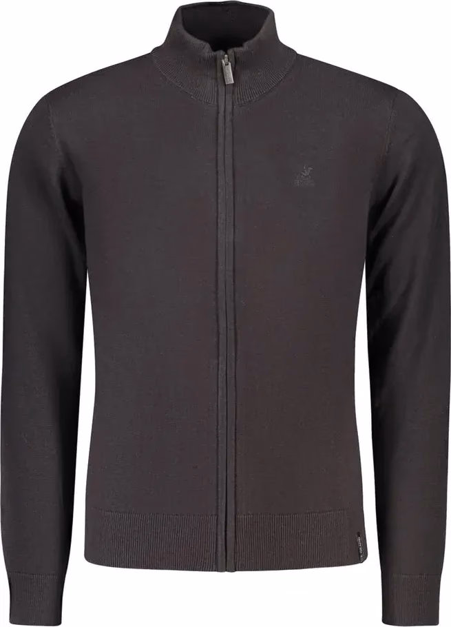 U.S. Grand Polo Black Cotton Men's Cardigan