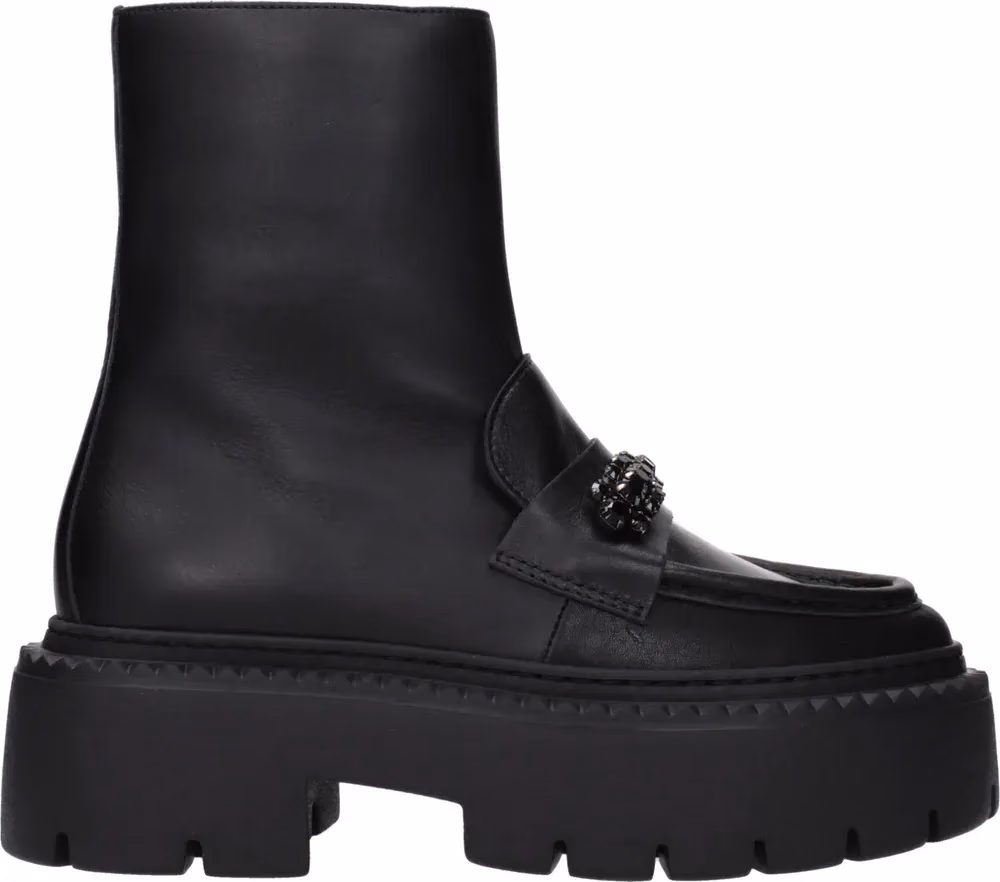 Jimmy Choo Black Leather Ankle Boots