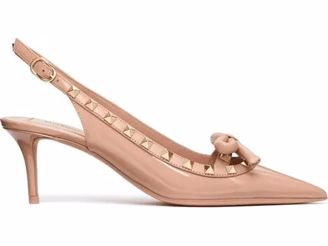 Valentino Garavani Beige Calfskin High Heel Pumps