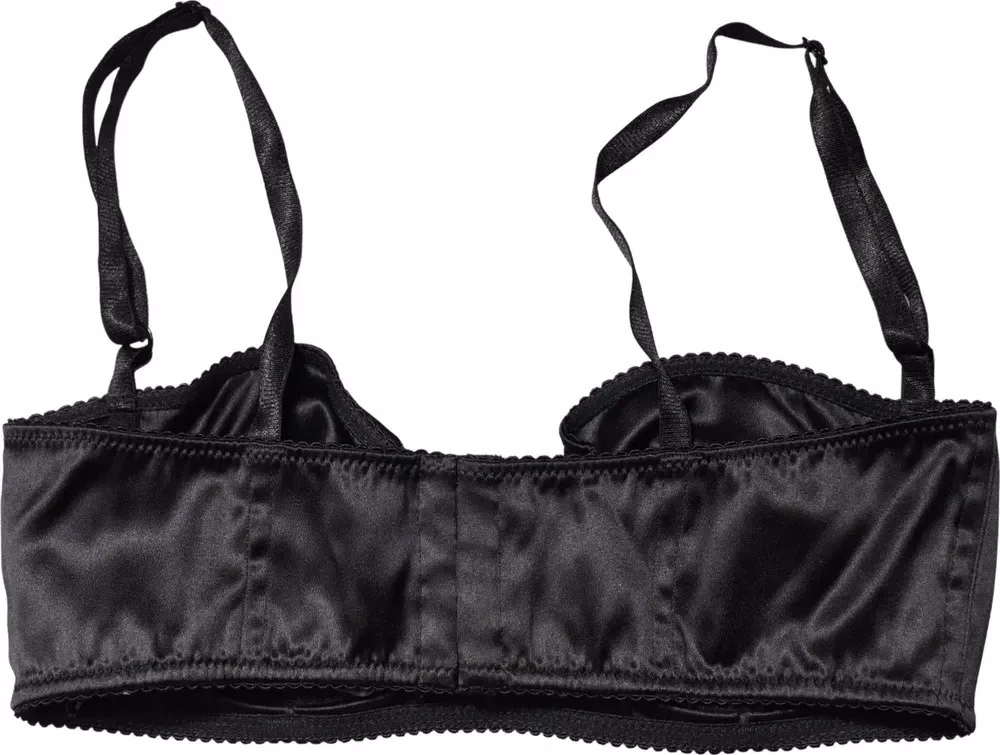 Dolce & Gabbana Black Semi-Pad Underwire Balconette Bra Underwear