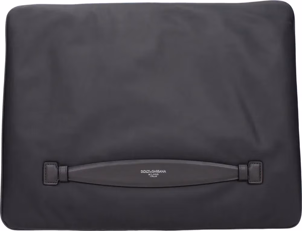 Dolce & Gabbana Gray Fabric Clutch Bag