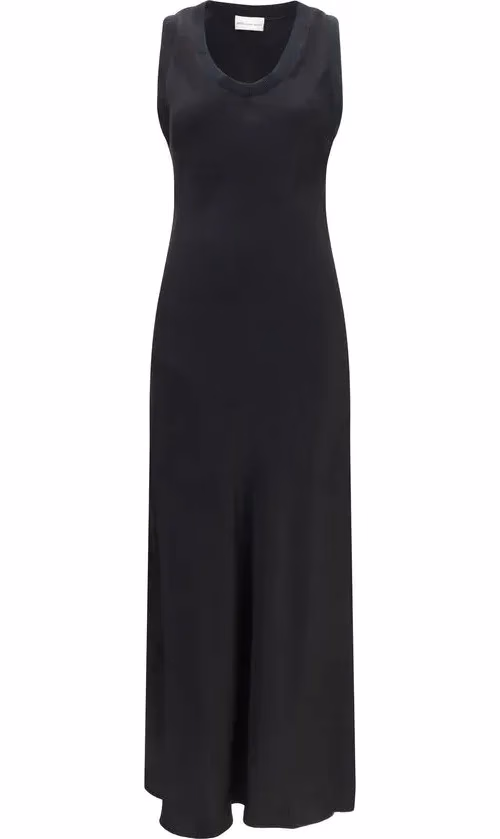 Ami Paris Black Viscose Casual Dress