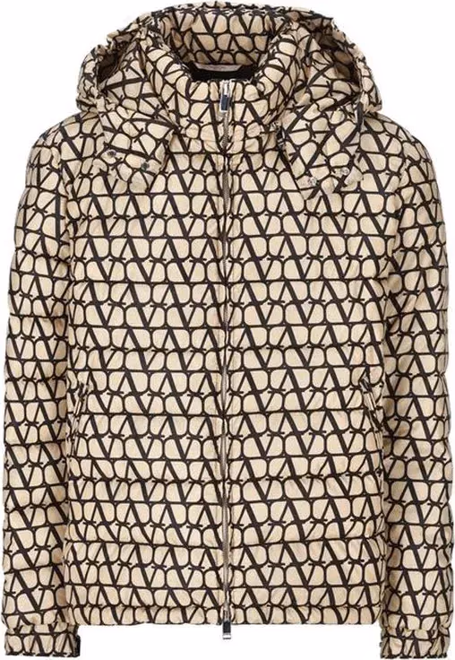 Valentino Garavani Beige Polyamide Full-Length Jacket