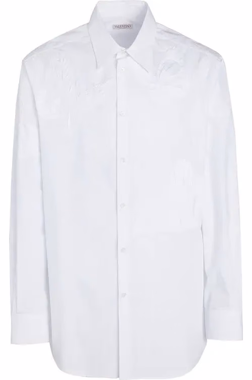Valentino Garavani White Cotton Dress Shirt