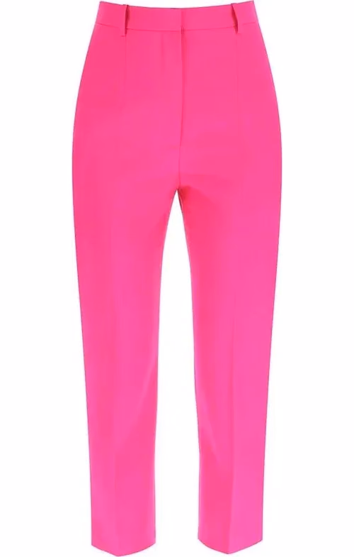 Alexander McQueen Multicolor Wool Casual Pants