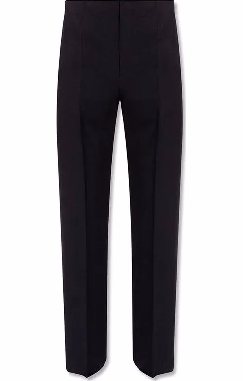 Salvatore Ferragamo Blue Cotton Casual Pants