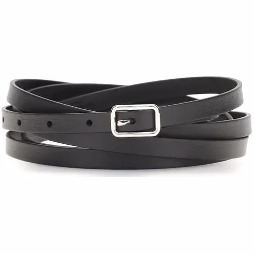 Givenchy Black Calf Leather Bos Taurus Belt
