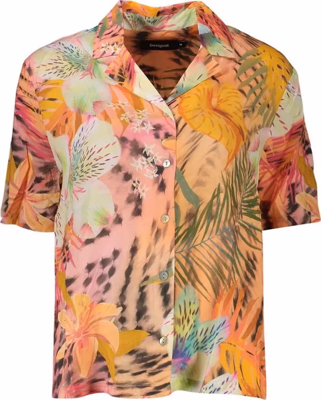 Desigual Orange Viscose Women's Shirt