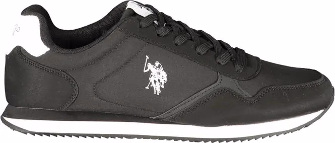 U.S. POLO ASSN. Black Polyurethane Men's Sneaker