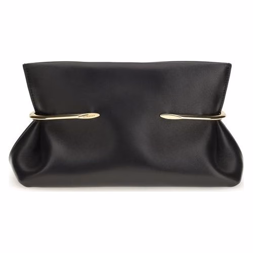 Givenchy Black Napa Leather / Calf Bos Taurus Clutch Bag