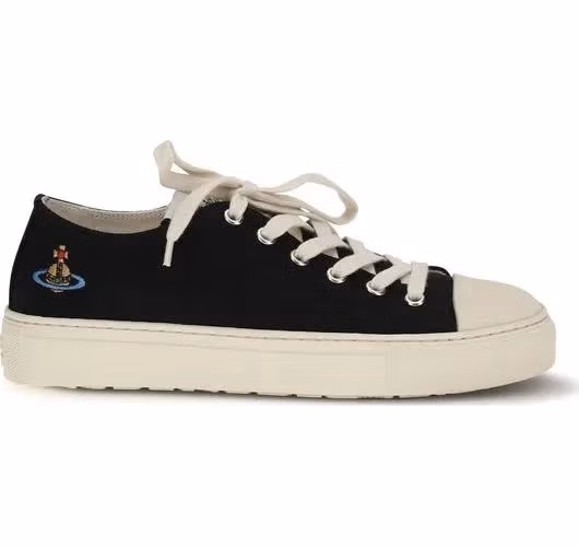 Vivienne Westwood Black Fabric Low Top Sneakers