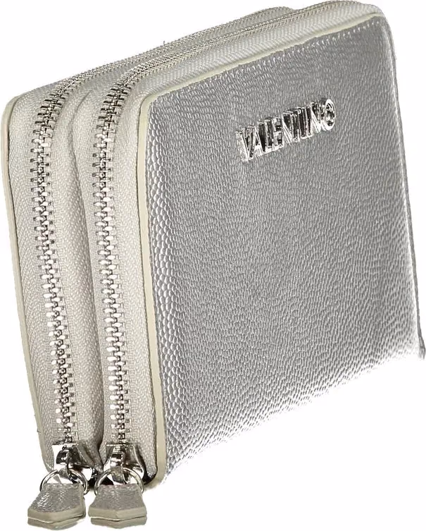 Mario Valentino Silver Polyurethane Womens Wallet