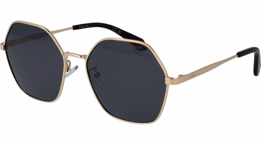 Polaroid Gold Metal Sunglasses