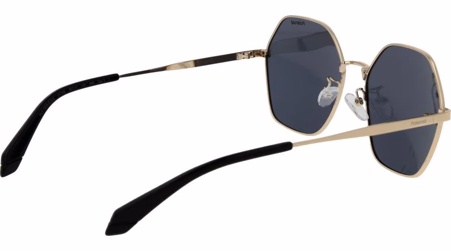 Polaroid Gold Metal Sunglasses