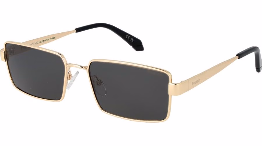 Polaroid Gold Metal Sunglasses