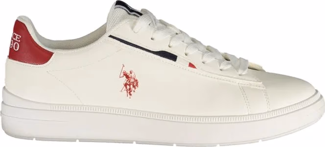 U.S. POLO ASSN. White Polyurethane Men's Sneaker