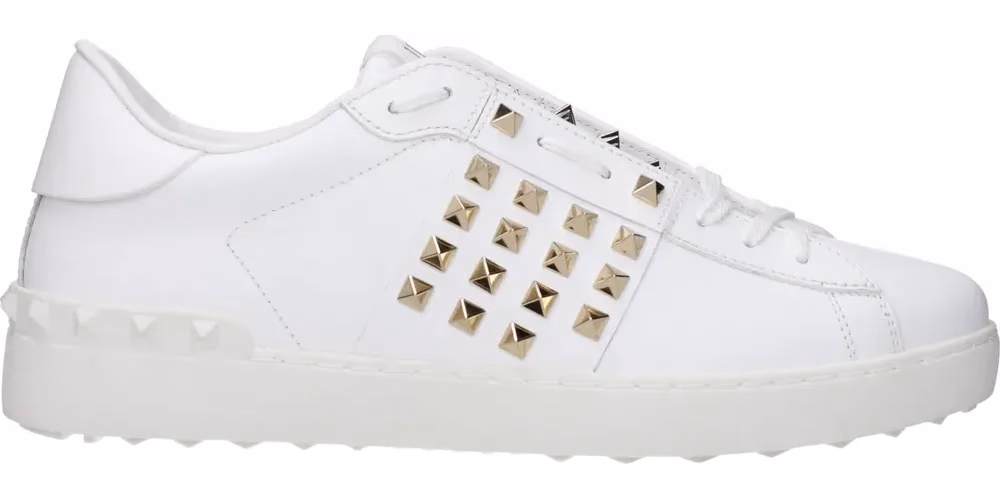 Valentino Garavani White Leather Low Top Sneakers