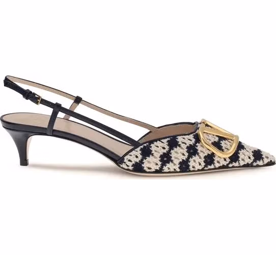 Valentino Garavani Multicolor Goatskin Mid Heel Pumps