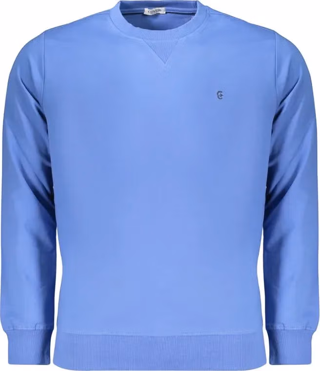 Coveri Moving Blue Cotton Men's Sweatshirt