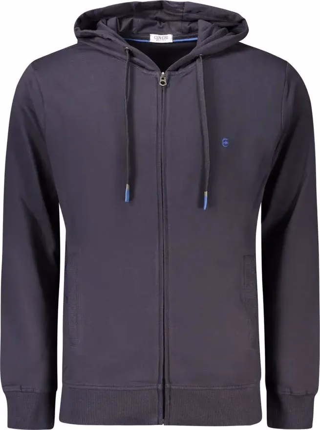 Coveri Moving Blue Cotton Men's Sweatshirt