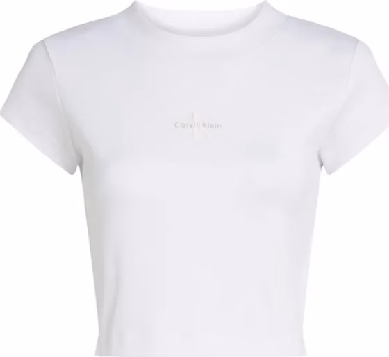 Calvin Klein Jeans White Cotton T-Shirt