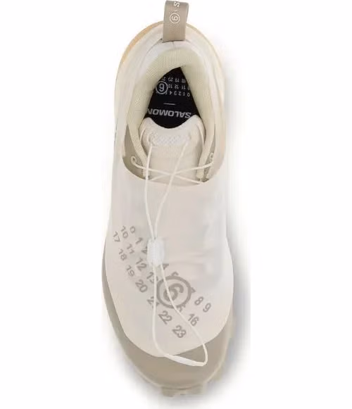 MM6 White Nylon Athletic Sneakers