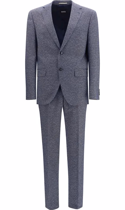 Hugo Boss Black Blue Viscose Two-Piece Suit