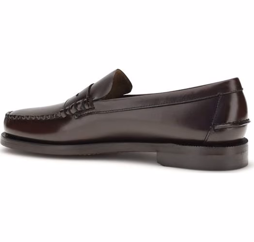 Sebago Brown Calf Leather Bos Taurus Slip-On Loafers