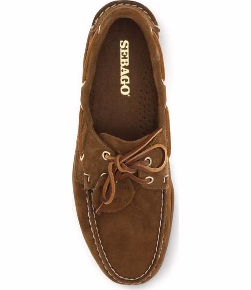 Sebago Brown Calf Leather Bos Taurus Slip-On Loafers