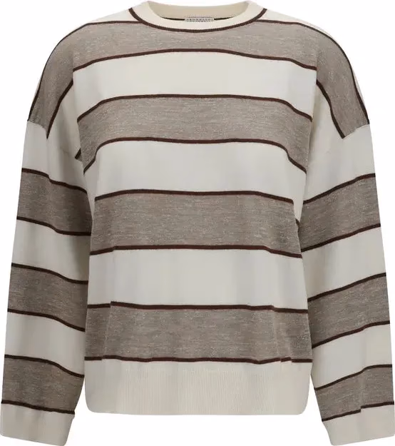 Brunello Cucinelli Beige Wool Oves Aries Sweatshirt