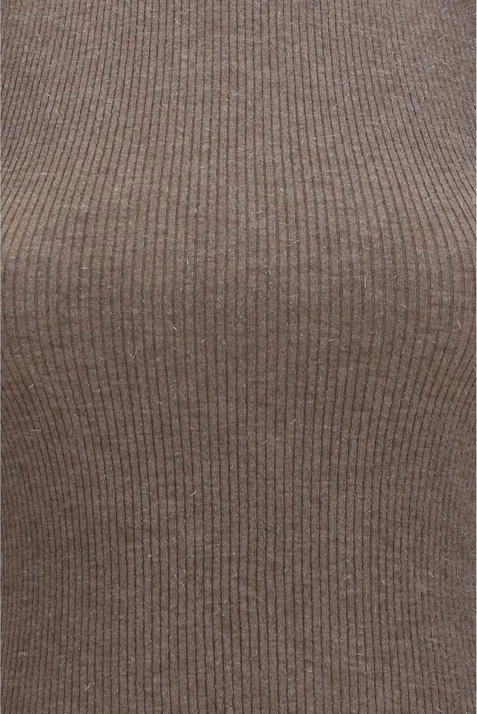 Brunello Cucinelli Brown Cashmere Sleeveless Jacket