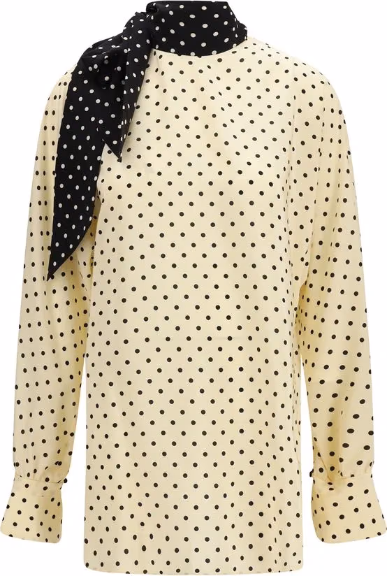 Valentino Garavani Beige Silk Blouse