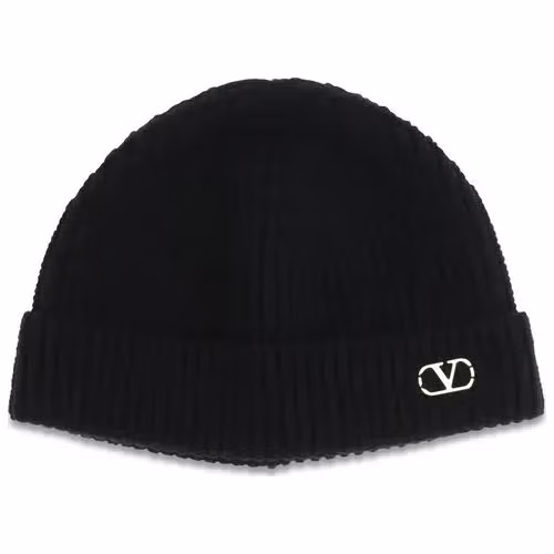 Valentino Garavani Black Cashmere Beanie
