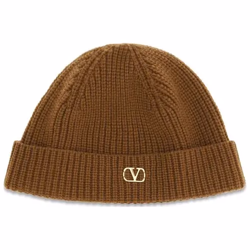 Valentino Garavani Brown Cashmere Beanie