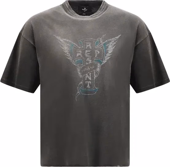 Represent Gray Cotton T-Shirt
