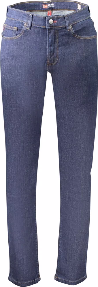 Norway 1963 Blue Cotton Men's Jean for a Timeless Casual Look